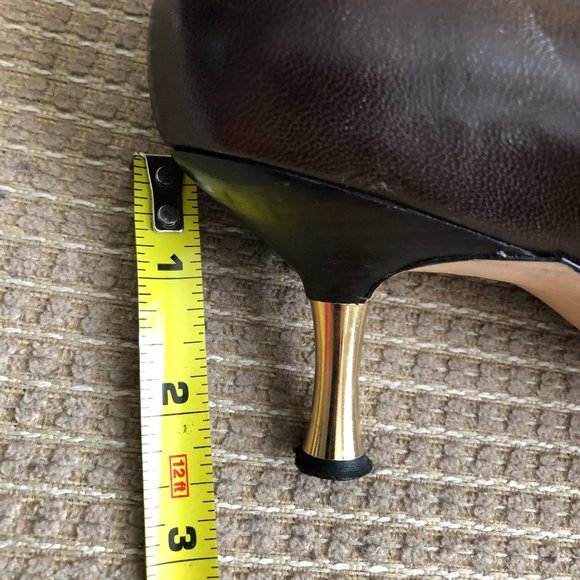 Chanel Women's Dark Brown Classic Pumps . - Picture 12 of 15